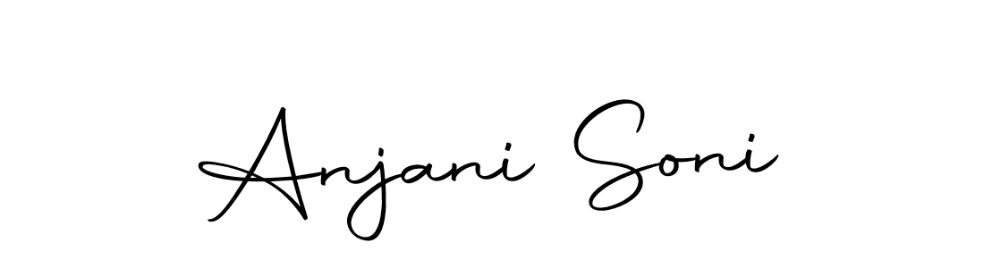 Anjani Soni stylish signature style. Best Handwritten Sign (Autography-DOLnW) for my name. Handwritten Signature Collection Ideas for my name Anjani Soni. Anjani Soni signature style 10 images and pictures png