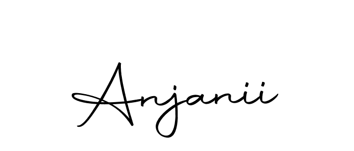 Use a signature maker to create a handwritten signature online. With this signature software, you can design (Autography-DOLnW) your own signature for name Anjanii. Anjanii signature style 10 images and pictures png