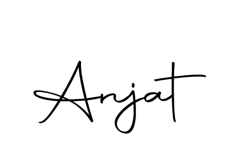 Anjat stylish signature style. Best Handwritten Sign (Autography-DOLnW) for my name. Handwritten Signature Collection Ideas for my name Anjat. Anjat signature style 10 images and pictures png