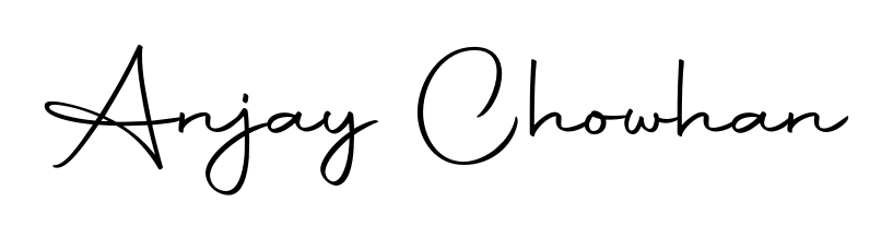 You can use this online signature creator to create a handwritten signature for the name Anjay Chowhan. This is the best online autograph maker. Anjay Chowhan signature style 10 images and pictures png
