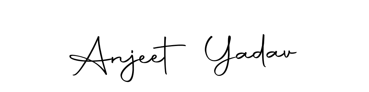 The best way (Autography-DOLnW) to make a short signature is to pick only two or three words in your name. The name Anjeet Yadav include a total of six letters. For converting this name. Anjeet Yadav signature style 10 images and pictures png