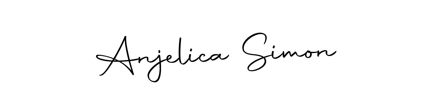 Create a beautiful signature design for name Anjelica Simon. With this signature (Autography-DOLnW) fonts, you can make a handwritten signature for free. Anjelica Simon signature style 10 images and pictures png