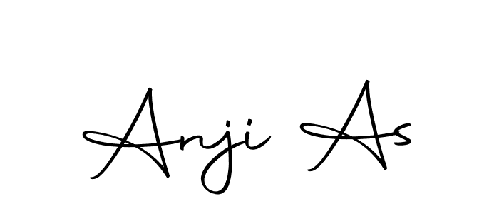 You should practise on your own different ways (Autography-DOLnW) to write your name (Anji As) in signature. don't let someone else do it for you. Anji As signature style 10 images and pictures png