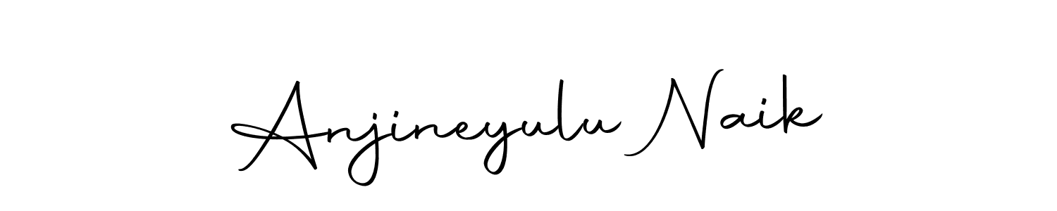 How to make Anjineyulu Naik name signature. Use Autography-DOLnW style for creating short signs online. This is the latest handwritten sign. Anjineyulu Naik signature style 10 images and pictures png