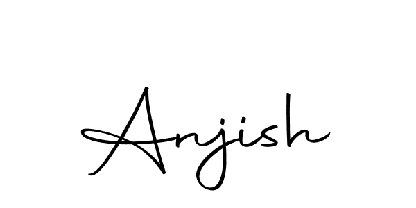 Here are the top 10 professional signature styles for the name Anjish. These are the best autograph styles you can use for your name. Anjish signature style 10 images and pictures png