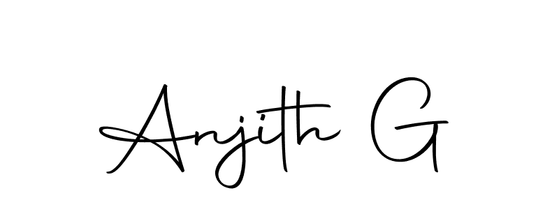 The best way (Autography-DOLnW) to make a short signature is to pick only two or three words in your name. The name Anjith G include a total of six letters. For converting this name. Anjith G signature style 10 images and pictures png