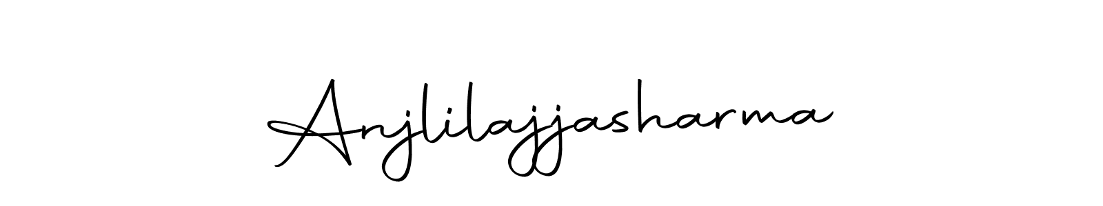 Similarly Autography-DOLnW is the best handwritten signature design. Signature creator online .You can use it as an online autograph creator for name Anjlilajjasharma. Anjlilajjasharma signature style 10 images and pictures png