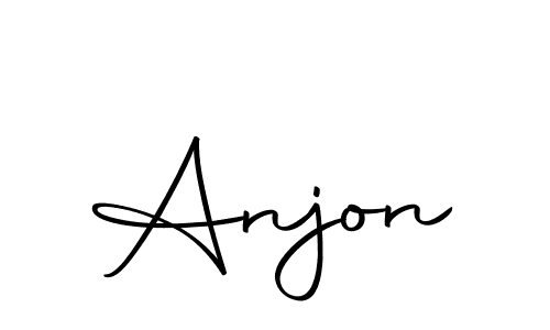 You should practise on your own different ways (Autography-DOLnW) to write your name (Anjon) in signature. don't let someone else do it for you. Anjon signature style 10 images and pictures png