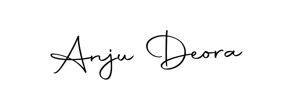 How to make Anju Deora name signature. Use Autography-DOLnW style for creating short signs online. This is the latest handwritten sign. Anju Deora signature style 10 images and pictures png