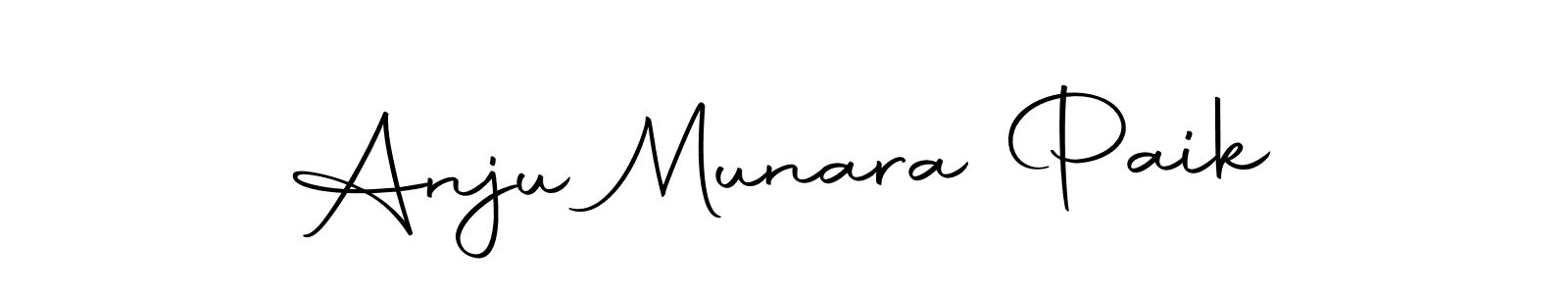 This is the best signature style for the Anju Munara Paik name. Also you like these signature font (Autography-DOLnW). Mix name signature. Anju Munara Paik signature style 10 images and pictures png