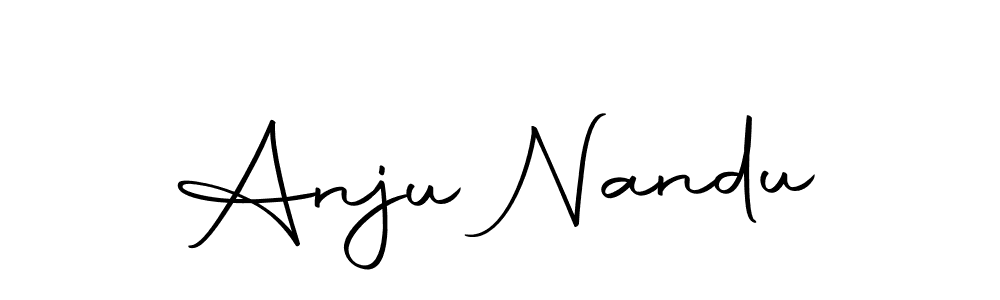 Also we have Anju Nandu name is the best signature style. Create professional handwritten signature collection using Autography-DOLnW autograph style. Anju Nandu signature style 10 images and pictures png