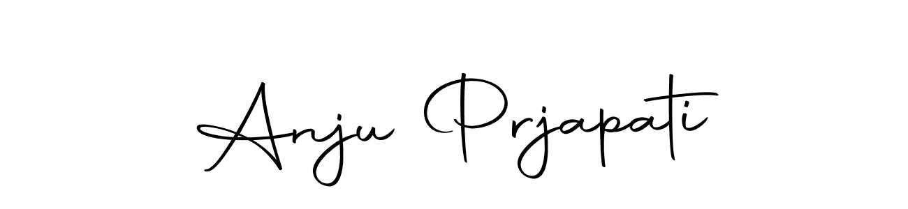 You should practise on your own different ways (Autography-DOLnW) to write your name (Anju Prjapati) in signature. don't let someone else do it for you. Anju Prjapati signature style 10 images and pictures png