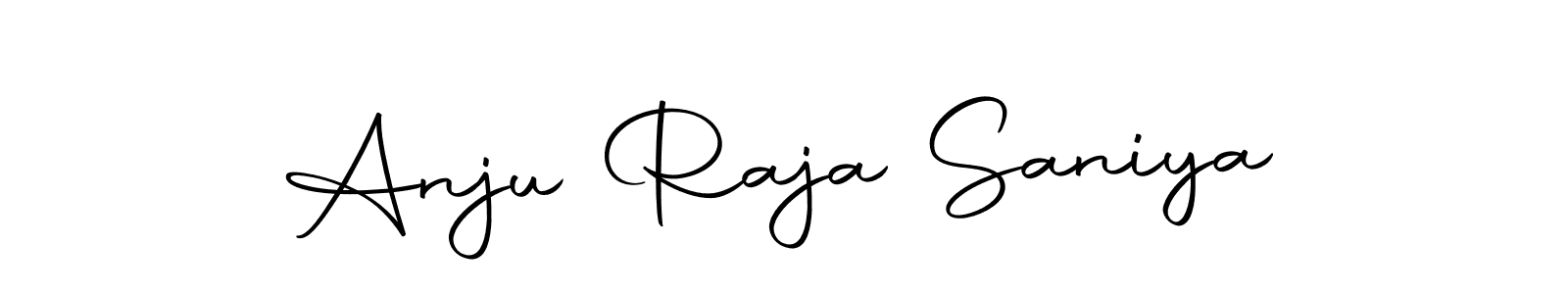 Create a beautiful signature design for name Anju Raja Saniya. With this signature (Autography-DOLnW) fonts, you can make a handwritten signature for free. Anju Raja Saniya signature style 10 images and pictures png