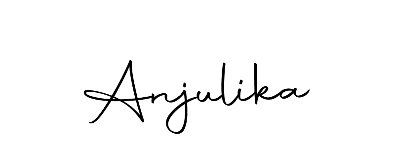You should practise on your own different ways (Autography-DOLnW) to write your name (Anjulika) in signature. don't let someone else do it for you. Anjulika signature style 10 images and pictures png