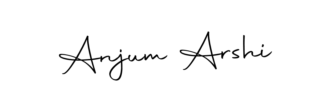 Make a beautiful signature design for name Anjum Arshi. Use this online signature maker to create a handwritten signature for free. Anjum Arshi signature style 10 images and pictures png