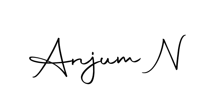 You should practise on your own different ways (Autography-DOLnW) to write your name (Anjum N) in signature. don't let someone else do it for you. Anjum N signature style 10 images and pictures png