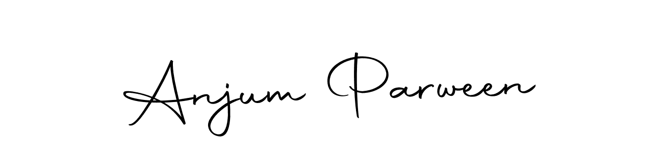 Use a signature maker to create a handwritten signature online. With this signature software, you can design (Autography-DOLnW) your own signature for name Anjum Parween. Anjum Parween signature style 10 images and pictures png