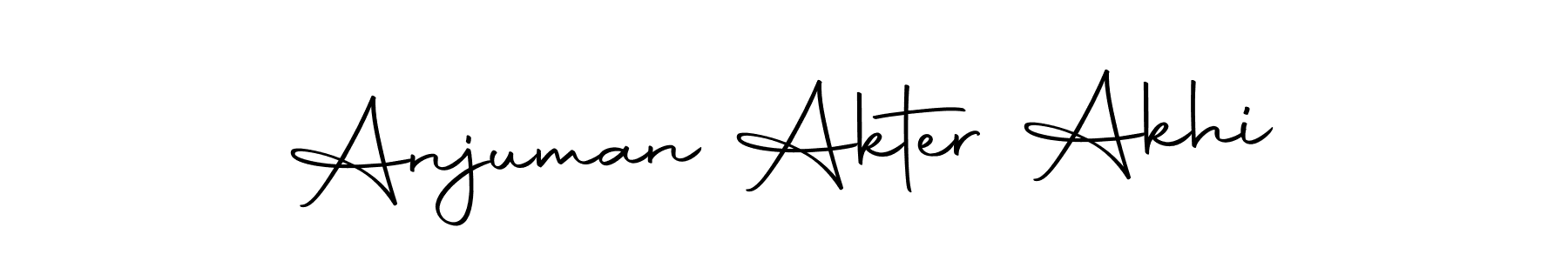 It looks lik you need a new signature style for name Anjuman Akter Akhi. Design unique handwritten (Autography-DOLnW) signature with our free signature maker in just a few clicks. Anjuman Akter Akhi signature style 10 images and pictures png