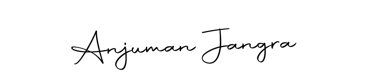 You should practise on your own different ways (Autography-DOLnW) to write your name (Anjuman Jangra) in signature. don't let someone else do it for you. Anjuman Jangra signature style 10 images and pictures png