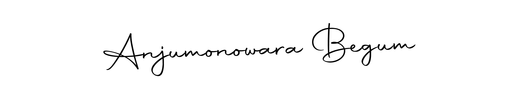 Create a beautiful signature design for name Anjumonowara Begum. With this signature (Autography-DOLnW) fonts, you can make a handwritten signature for free. Anjumonowara Begum signature style 10 images and pictures png