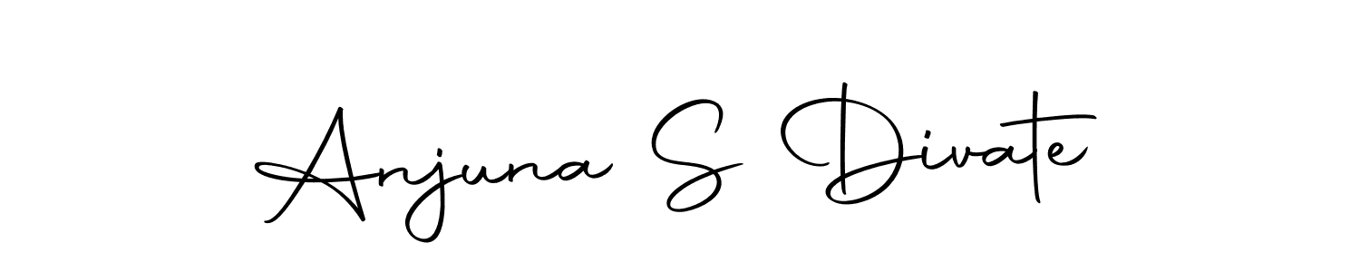 Make a beautiful signature design for name Anjuna S Divate. Use this online signature maker to create a handwritten signature for free. Anjuna S Divate signature style 10 images and pictures png