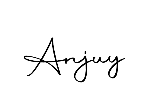 The best way (Autography-DOLnW) to make a short signature is to pick only two or three words in your name. The name Anjuy include a total of six letters. For converting this name. Anjuy signature style 10 images and pictures png