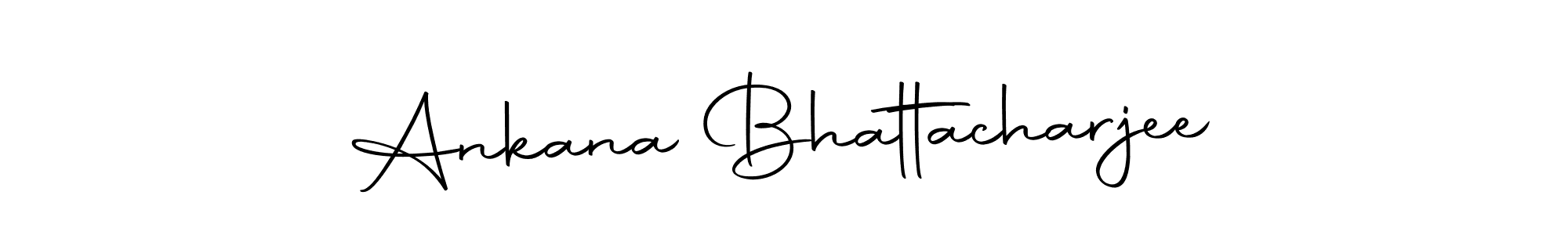 How to make Ankana Bhattacharjee name signature. Use Autography-DOLnW style for creating short signs online. This is the latest handwritten sign. Ankana Bhattacharjee signature style 10 images and pictures png