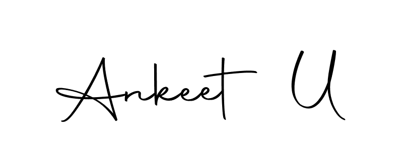 You can use this online signature creator to create a handwritten signature for the name Ankeet U. This is the best online autograph maker. Ankeet U signature style 10 images and pictures png