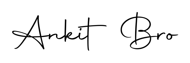A modern signature idea for name Ankit Bro using Autography-DOLnW font. Clean strokes and elegant curves make it stand out instantly. Ankit Bro signature style 10 images and pictures png