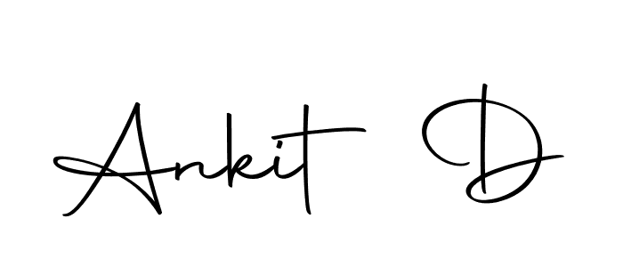 Create a beautiful signature design for name Ankit D. With this signature (Autography-DOLnW) fonts, you can make a handwritten signature for free. Ankit D signature style 10 images and pictures png