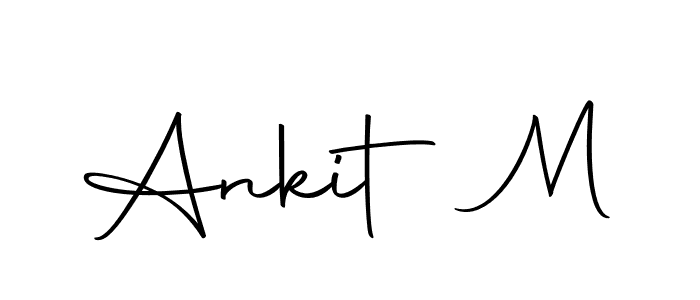 Make a beautiful signature design for name Ankit M. With this signature (Autography-DOLnW) style, you can create a handwritten signature for free. Ankit M signature style 10 images and pictures png