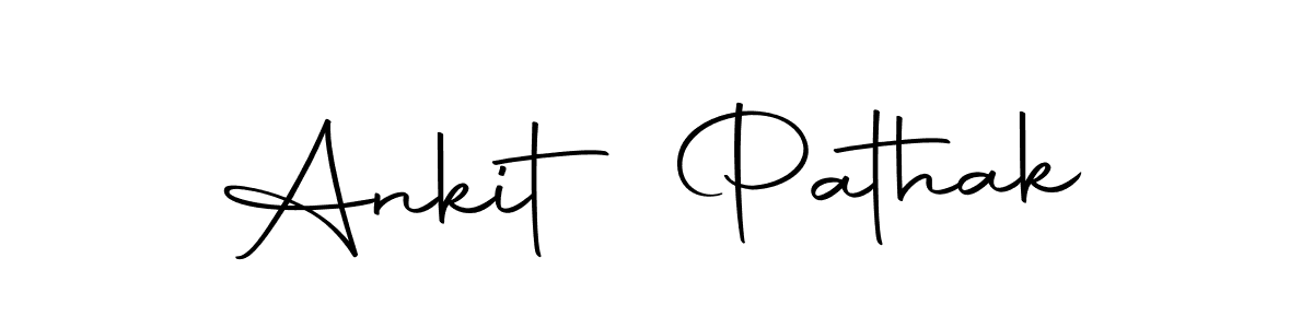 How to make Ankit Pathak name signature. Use Autography-DOLnW style for creating short signs online. This is the latest handwritten sign. Ankit Pathak signature style 10 images and pictures png