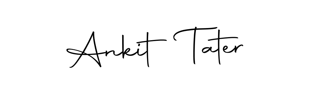 How to make Ankit Tater name signature. Use Autography-DOLnW style for creating short signs online. This is the latest handwritten sign. Ankit Tater signature style 10 images and pictures png