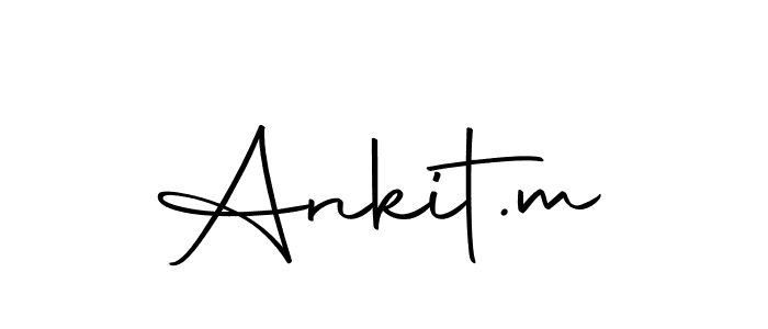 How to make Ankit.m name signature. Use Autography-DOLnW style for creating short signs online. This is the latest handwritten sign. Ankit.m signature style 10 images and pictures png