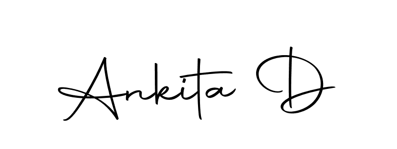 Use a signature maker to create a handwritten signature online. With this signature software, you can design (Autography-DOLnW) your own signature for name Ankita D. Ankita D signature style 10 images and pictures png