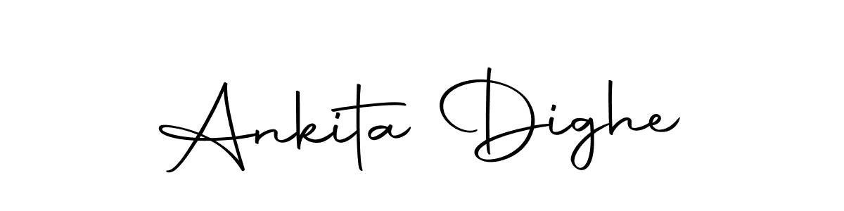 How to make Ankita Dighe name signature. Use Autography-DOLnW style for creating short signs online. This is the latest handwritten sign. Ankita Dighe signature style 10 images and pictures png