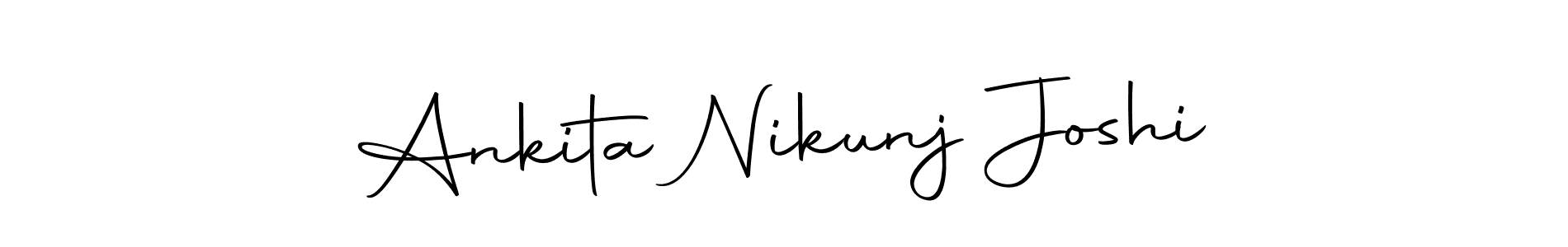 Create a beautiful signature design for name Ankita Nikunj Joshi. With this signature (Autography-DOLnW) fonts, you can make a handwritten signature for free. Ankita Nikunj Joshi signature style 10 images and pictures png