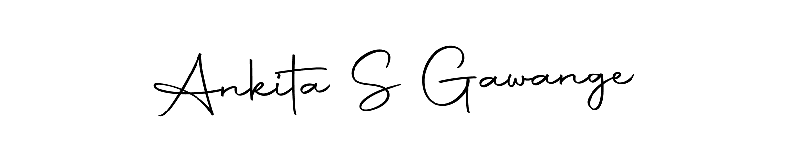 Use a signature maker to create a handwritten signature online. With this signature software, you can design (Autography-DOLnW) your own signature for name Ankita S Gawange. Ankita S Gawange signature style 10 images and pictures png