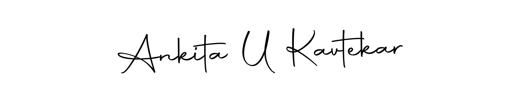 Make a beautiful signature design for name Ankita U Kavtekar. Use this online signature maker to create a handwritten signature for free. Ankita U Kavtekar signature style 10 images and pictures png