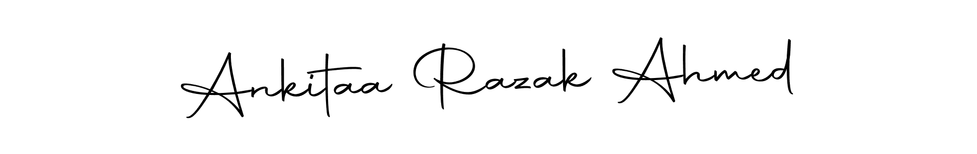Make a beautiful signature design for name Ankitaa Razak Ahmed. Use this online signature maker to create a handwritten signature for free. Ankitaa Razak Ahmed signature style 10 images and pictures png