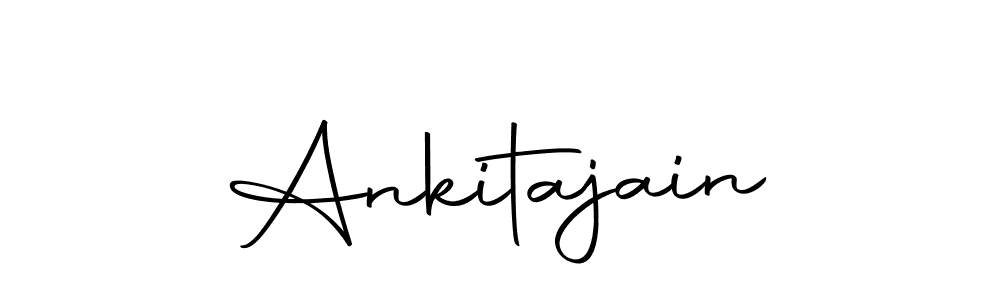 Use a signature maker to create a handwritten signature online. With this signature software, you can design (Autography-DOLnW) your own signature for name Ankitajain. Ankitajain signature style 10 images and pictures png