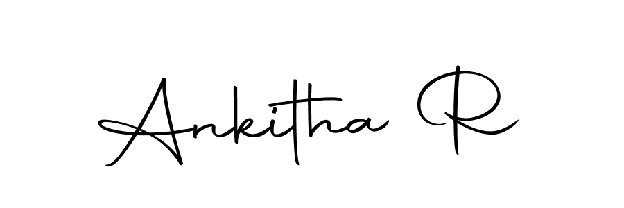 Use a signature maker to create a handwritten signature online. With this signature software, you can design (Autography-DOLnW) your own signature for name Ankitha R. Ankitha R signature style 10 images and pictures png