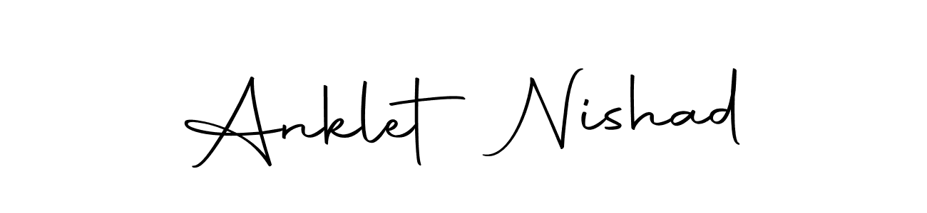 Make a beautiful signature design for name Anklet Nishad. Use this online signature maker to create a handwritten signature for free. Anklet Nishad signature style 10 images and pictures png