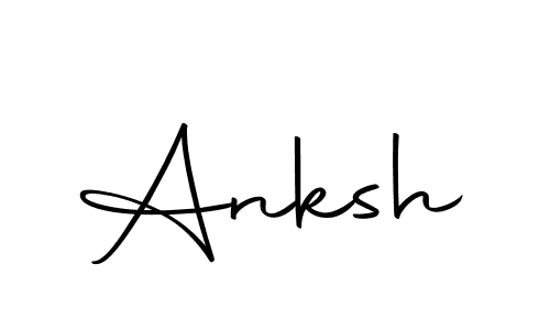 Design your own signature with our free online signature maker. With this signature software, you can create a handwritten (Autography-DOLnW) signature for name Anksh. Anksh signature style 10 images and pictures png