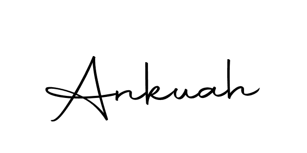 Design your own signature with our free online signature maker. With this signature software, you can create a handwritten (Autography-DOLnW) signature for name Ankuah. Ankuah signature style 10 images and pictures png