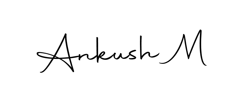 Here are the top 10 professional signature styles for the name Ankush M. These are the best autograph styles you can use for your name. Ankush M signature style 10 images and pictures png