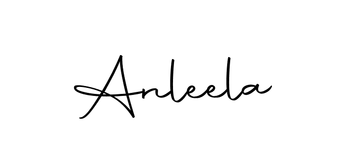 if you are searching for the best signature style for your name Anleela. so please give up your signature search. here we have designed multiple signature styles  using Autography-DOLnW. Anleela signature style 10 images and pictures png