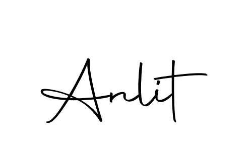 Use a signature maker to create a handwritten signature online. With this signature software, you can design (Autography-DOLnW) your own signature for name Anlit. Anlit signature style 10 images and pictures png