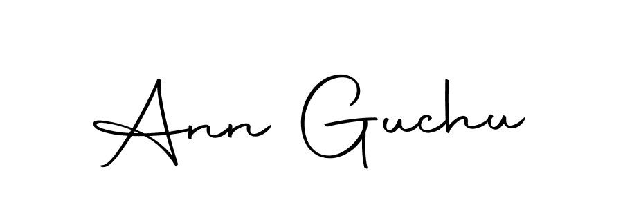 Ann Guchu stylish signature style. Best Handwritten Sign (Autography-DOLnW) for my name. Handwritten Signature Collection Ideas for my name Ann Guchu. Ann Guchu signature style 10 images and pictures png