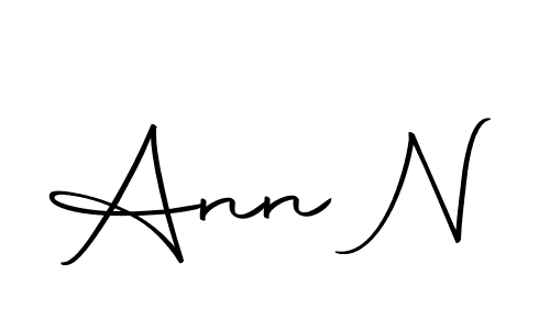 Ann N stylish signature style. Best Handwritten Sign (Autography-DOLnW) for my name. Handwritten Signature Collection Ideas for my name Ann N. Ann N signature style 10 images and pictures png